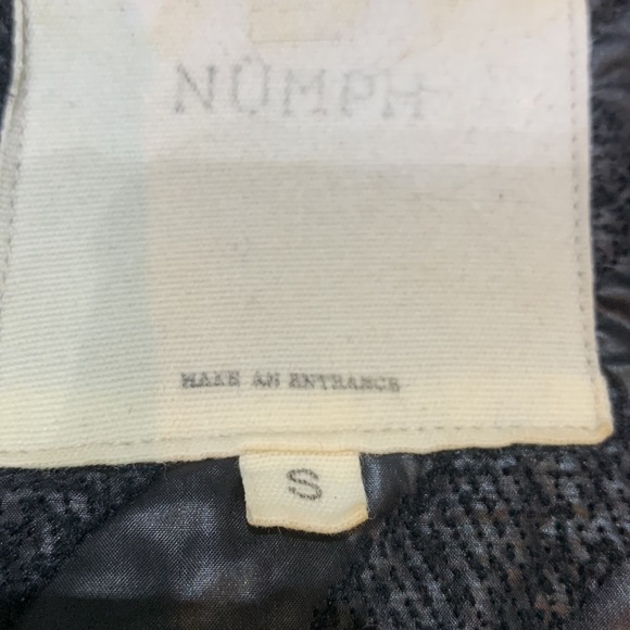 💲2️⃣5️⃣🎉HP🎉Anthropologie Numph Chevron Pattern Maxi Lengh Bomber Jacket - Picture 12 of 13